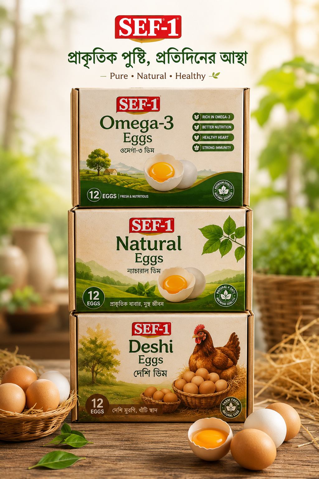 সেফ এগ ন্যাচারাল ডিম (Regular Deshi Eggs)